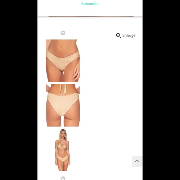 NEVER WORN REVERSIBLE BIKINI Parker bottom, Mila Tri Top, Sandstone - Picture 4 of 7